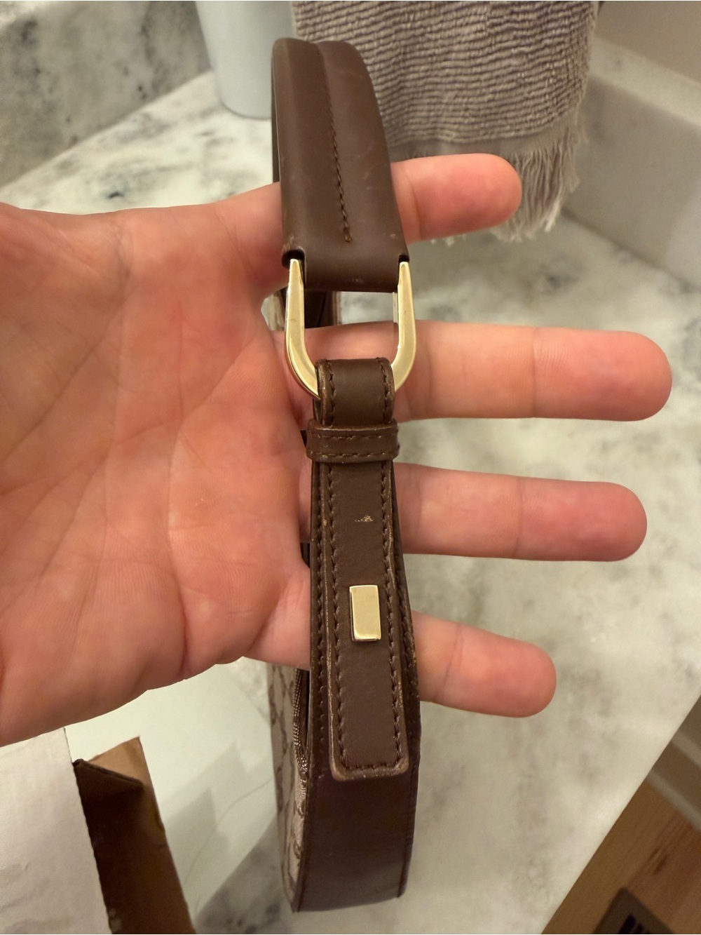 Gucci GG Monogram Mini Pochette Shoulder Bag - Picture 12 of 16